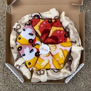 Pizza Socks Box US size 5.5-9